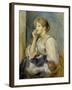 Young girl with a letter. Ca. 1895-Pierre-Auguste Renoir-Framed Giclee Print