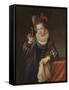 Young Girl with a Mask (Oil on Canvas)-Jean Raoux-Framed Stretched Canvas