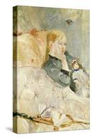 Young Girl with a Puppet-Berthe Morisot-Stretched Canvas