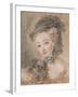 Young Girl with a Small Dog-Francois Boucher-Framed Giclee Print