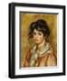 Young Girl with a White Handkerchief, 1907-Pierre-Auguste Renoir-Framed Giclee Print