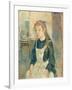 Young Girl with an Apron, 1891 (Oil on Canvas)-Berthe Morisot-Framed Giclee Print