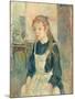 Young Girl with an Apron, 1891 (Oil on Canvas)-Berthe Morisot-Mounted Giclee Print