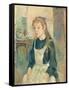 Young Girl with an Apron, 1891 (Oil on Canvas)-Berthe Morisot-Framed Stretched Canvas