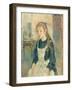 Young Girl with an Apron, 1891 (Oil on Canvas)-Berthe Morisot-Framed Giclee Print