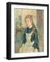 Young Girl with an Apron, 1891 (Oil on Canvas)-Berthe Morisot-Framed Giclee Print