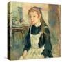 Young Girl with an Apron. Dated: 1891. Dimensions: overall: 65 x 54.6 cm (25 9/16 x 21 1/2 in.) ...-Berthe Morisot-Stretched Canvas