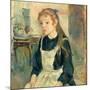 Young Girl with an Apron. Dated: 1891. Dimensions: overall: 65 x 54.6 cm (25 9/16 x 21 1/2 in.) ...-Berthe Morisot-Mounted Poster