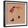 Young Girl with Black Ribbon in Red Hair, Putting Her Shoes On, 1909-Egon Schiele-Framed Giclee Print