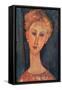 Young Girl with Earrings-Amedeo Modigliani-Framed Stretched Canvas