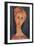 Young Girl with Earrings-Amedeo Modigliani-Framed Giclee Print