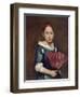 Young Girl with Fan, Ca 1740-Giacomo Ceruti-Framed Giclee Print