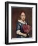 Young Girl with Fan, Ca 1740-Giacomo Ceruti-Framed Giclee Print