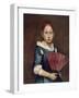 Young Girl with Fan, Ca 1740-Giacomo Ceruti-Framed Giclee Print