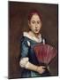 Young Girl with Fan, Ca 1740-Giacomo Ceruti-Mounted Giclee Print