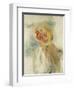 Young Girl with Flowers in her Hat-Pierre-Auguste Renoir-Framed Giclee Print