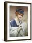 Young Girl with Fur Muff-Francois Kavel-Framed Giclee Print