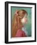 Young Girl with Long Hair in Profile, 1890-Pierre-Auguste Renoir-Framed Giclee Print