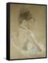 Young Girl with Naked Shoulders; Jeune Fille Aux Epaules Nues, 1885-Berthe Morisot-Framed Stretched Canvas