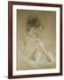 Young Girl with Naked Shoulders; Jeune Fille Aux Epaules Nues, 1885-Berthe Morisot-Framed Giclee Print