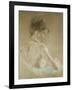 Young Girl with Naked Shoulders; Jeune Fille Aux Epaules Nues, 1885-Berthe Morisot-Framed Giclee Print