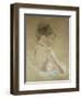 Young Girl with Naked Shoulders; Jeune Fille Aux Epaules Nues, 1885-Berthe Morisot-Framed Giclee Print