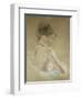 Young Girl with Naked Shoulders; Jeune Fille Aux Epaules Nues, 1885-Berthe Morisot-Framed Giclee Print