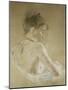 Young Girl With Naked Shoulders-Berthe Morisot-Mounted Giclee Print
