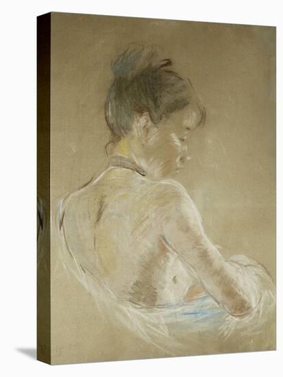 Young Girl With Naked Shoulders-Berthe Morisot-Stretched Canvas