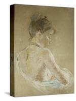 Young Girl With Naked Shoulders-Berthe Morisot-Stretched Canvas