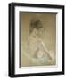 Young Girl With Naked Shoulders-Berthe Morisot-Framed Premium Giclee Print