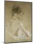 Young Girl With Naked Shoulders-Berthe Morisot-Mounted Premium Giclee Print