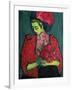 Young Girl with Peonies, 1909-Alexej Von Jawlensky-Framed Giclee Print