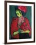 Young Girl with Peonies, 1909-Alexej Von Jawlensky-Framed Giclee Print