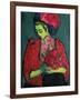 Young Girl with Peonies, 1909-Alexej Von Jawlensky-Framed Giclee Print