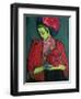 Young Girl with Peonies, 1909-Alexej Von Jawlensky-Framed Giclee Print