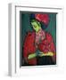 Young Girl with Peonies, 1909-Alexej Von Jawlensky-Framed Giclee Print