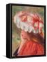Young Girl with Red Hat, 1890-Pierre-Auguste Renoir-Framed Stretched Canvas