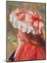 Young Girl with Red Hat, 1890-Pierre-Auguste Renoir-Mounted Giclee Print