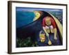 Young Girl with Turtle-Erik Slutsky-Framed Giclee Print