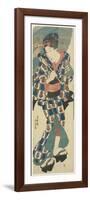 Young Girl with Umbrella, C. 1830-1844-Utagawa Kunisada-Framed Premium Giclee Print