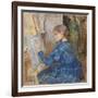 Young Girl Writing; Jeune Fille Ecrivant, 1891 (Oil on Canvas)-Berthe Morisot-Framed Giclee Print