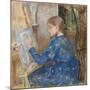 Young Girl Writing; Jeune Fille Ecrivant, 1891 (Oil on Canvas)-Berthe Morisot-Mounted Giclee Print