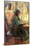 Young Girl Writing-Berthe Morisot-Mounted Art Print