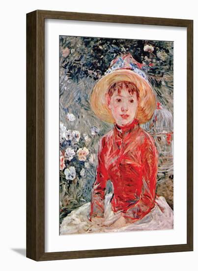 Young Girl-Berthe Morisot-Framed Art Print
