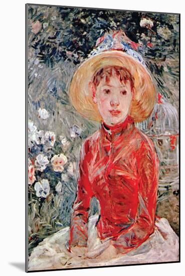 Young Girl-Berthe Morisot-Mounted Art Print