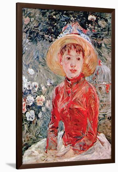 Young Girl-Berthe Morisot-Framed Art Print