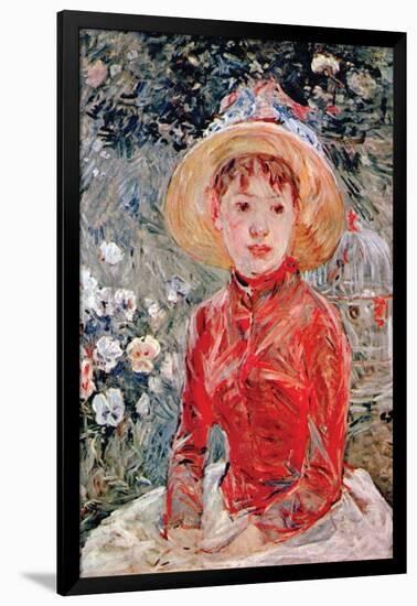 Young Girl-Berthe Morisot-Framed Art Print