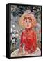 Young Girl-Berthe Morisot-Framed Stretched Canvas