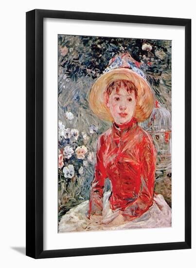 Young Girl-Berthe Morisot-Framed Art Print